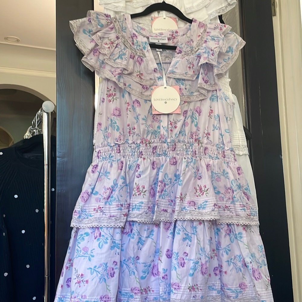 Love Shack Fancy purple dress NWT XL